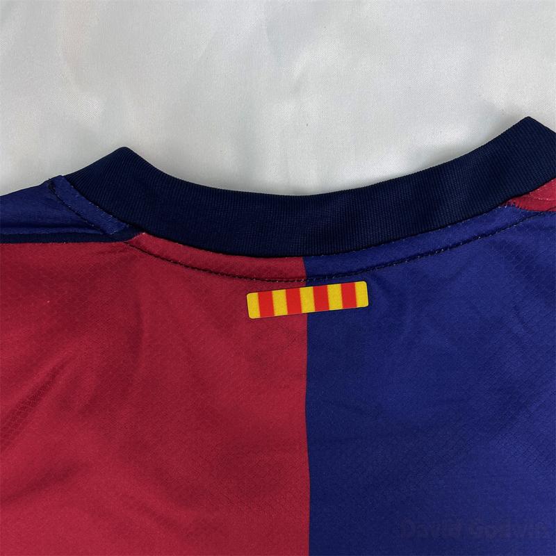 NIKE 24-25 Season FC Barcelona Short Sleeve Soccer Jersey Fans Version Red Blue Home Football Jersey