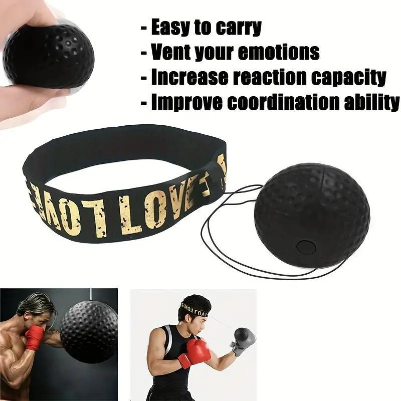 Head-mounted Boxing Ball, Stress Relief Punching Ball, Boxing Training Equipment for Home Gym Workout, Punching Ball for Men & Women