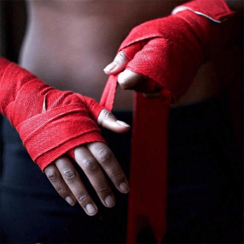 Boxing Training Bandages, 2 Counts Sports Bandages, Hand Wraps for Sanda, Kick Boxing Training, Martial Arts Protective Gear