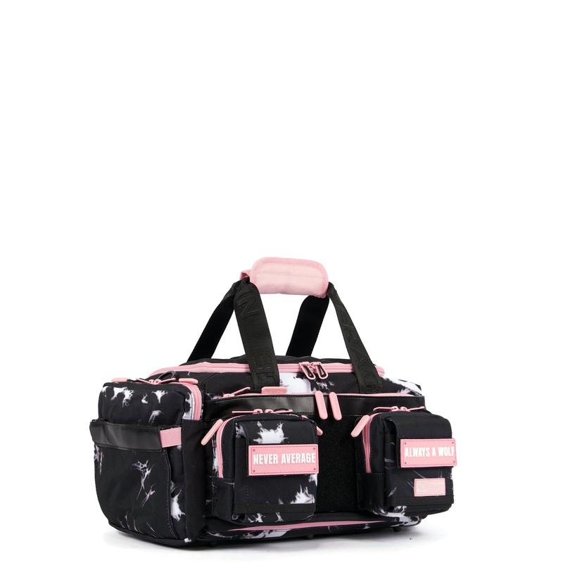 20L Mini Duffle Bag Black Lightning Knockout Pink