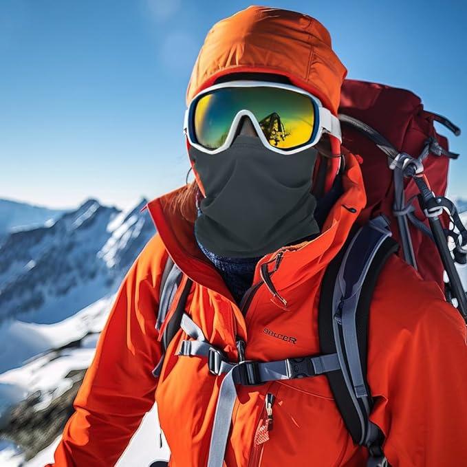 Neck Gaiter Face Cover Scarf, Breathable Sun & Wind-proof for Skiing Fishing Hiking Cycling