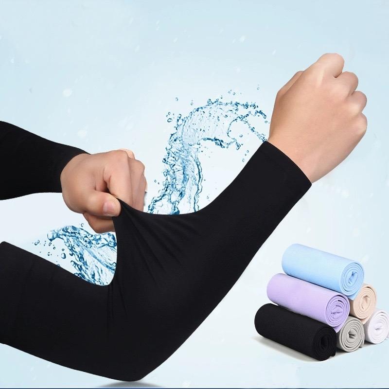 1 Pair Cooling Arm Sleeves Cover Sports UV Sun Protection Outdoor Unisex double armsleeves