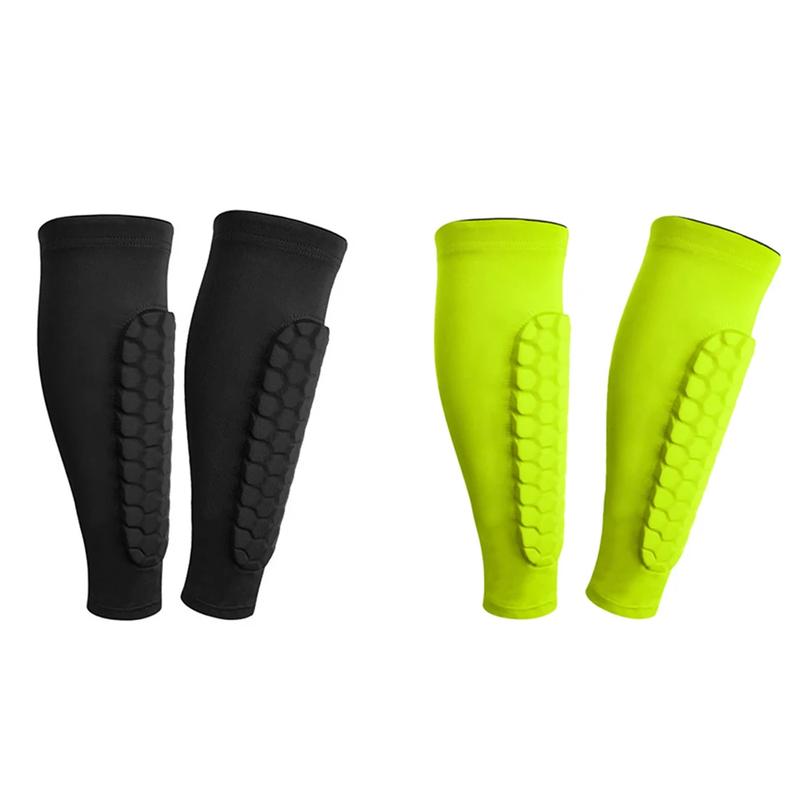 Sports Soccer Shin Guards for Kids and Adults - Compression Calf Sleeves and Protective Shinguards for Football, Leg Support for Teens and Children, Available in 1 or 2 Pcs MOJOYCE