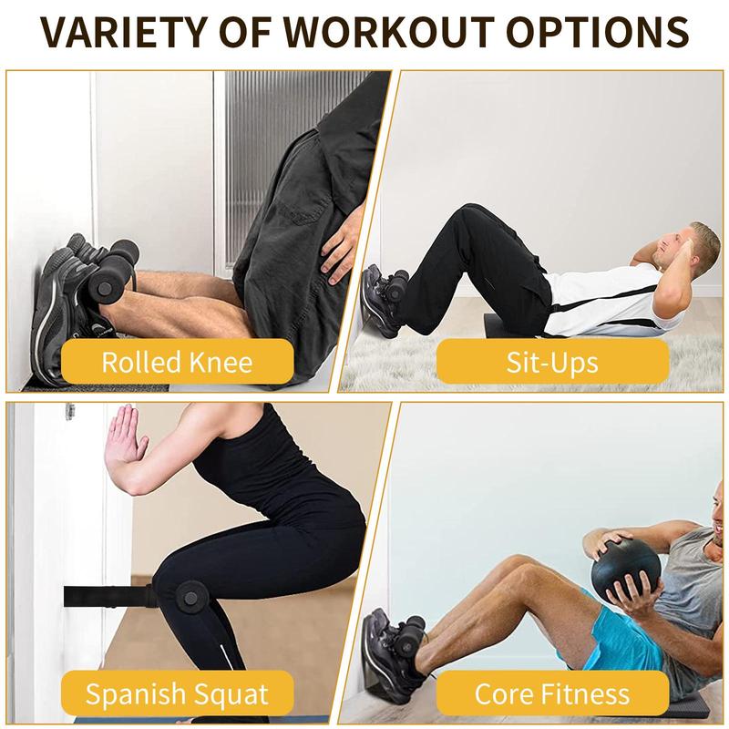 Hamstring Curl Strap, Portable Indoor Sit-up Bar, Unisex Adjustable Sit-up Squat Device for Home Knee Tendon Curler Abdominal Training