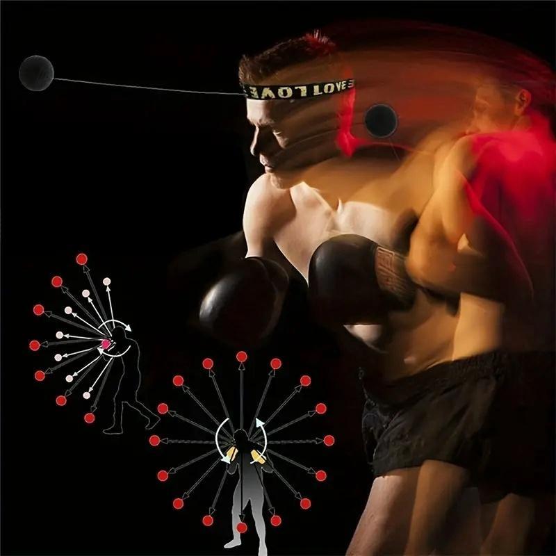 Head-mounted Boxing Ball, Stress Relief Punching Ball, Boxing Training Equipment for Home Gym Workout, Punching Ball for Men & Women