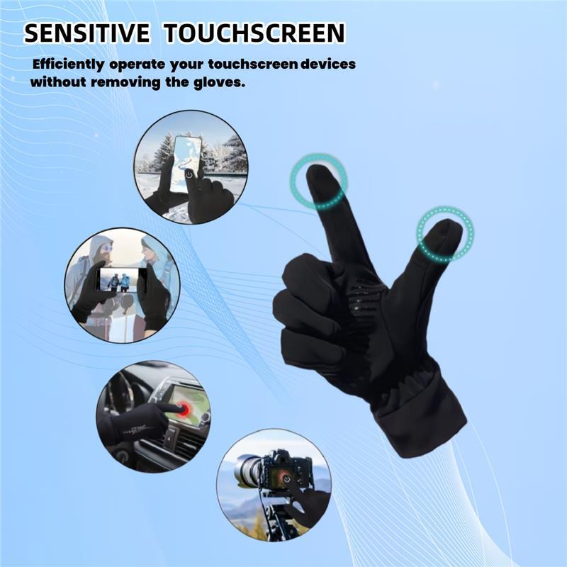 Winter Gloves Men's and Women's Cold Weather Warm Gloves Frozen Work Gloves Set Suitable for Running, Driving, Cycling, Work, Hiking, Touch Screen Gloves