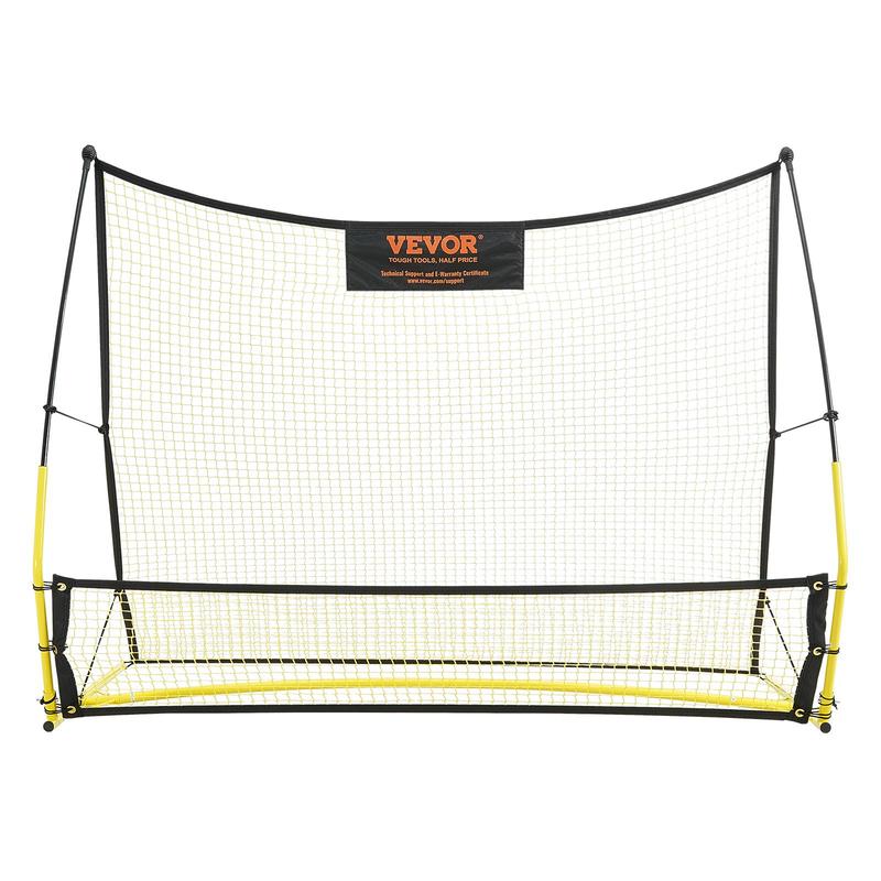 VEVOR Soccer Trainer, 2-IN-1 Portable Soccer Rebounder Net, 71