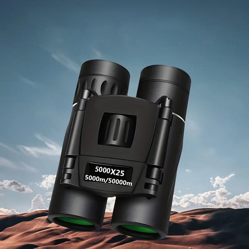 5000X25 HD Binoculars, Portable High Magnification Binoculars, Educational Gift for Children, Outdoor Camping Hiking Binoculars