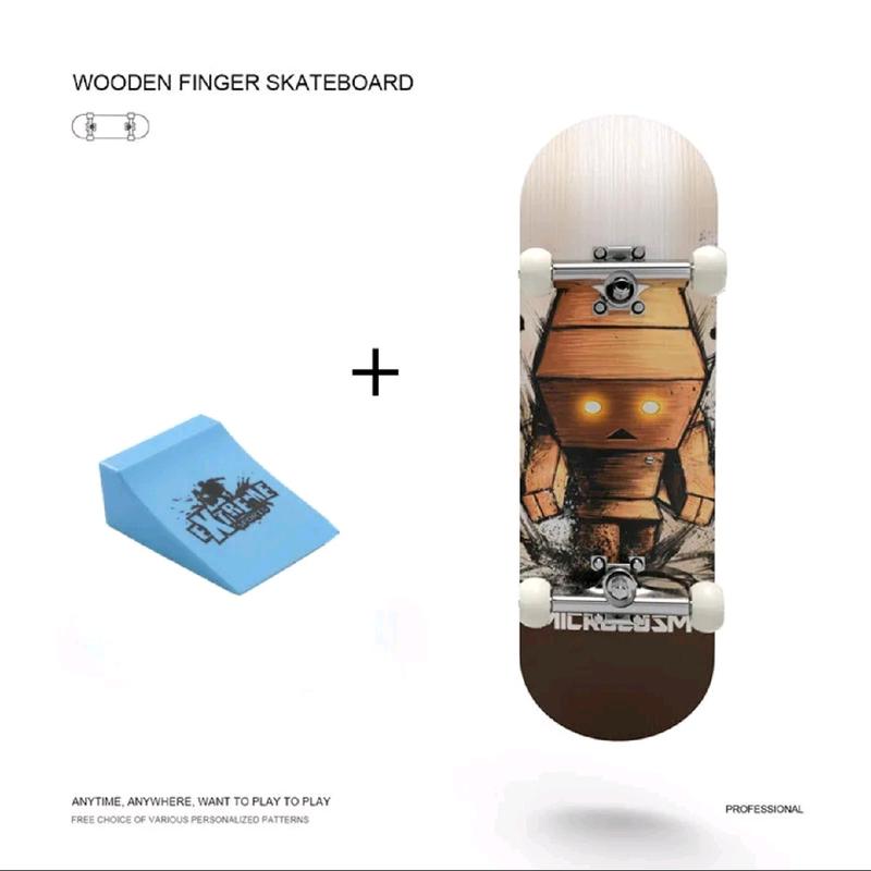 Fingerboard Pro Series Mini Skateboard for Beginners and Pros - High Quality Woods, Trucks, and Wheels