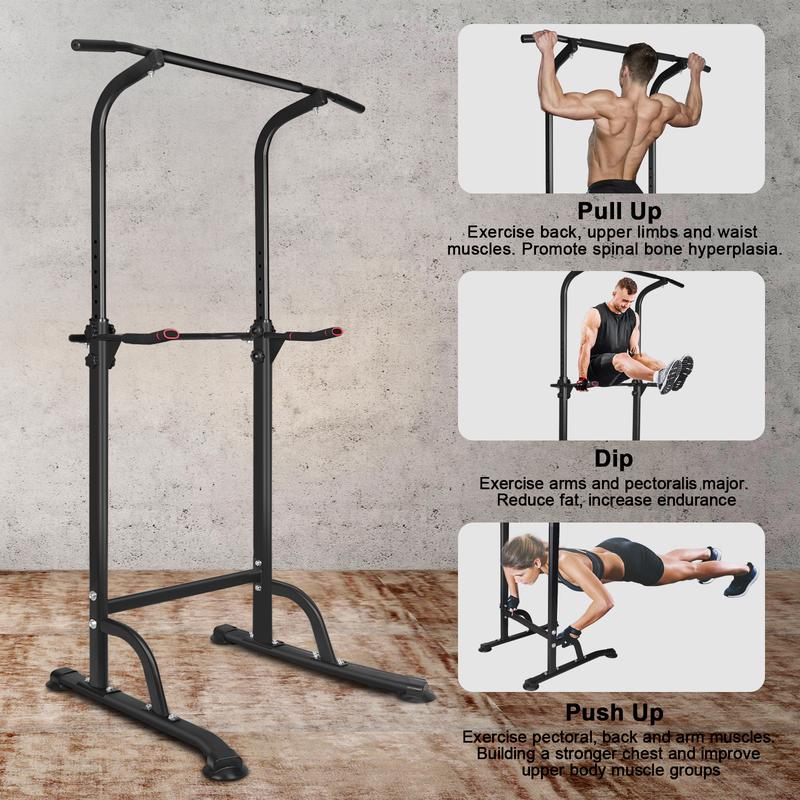 Power Tower Dip Station Pull Up Bar for Home Gym Pull Up Bar Station Workout Equipment, Strength Training Fitness