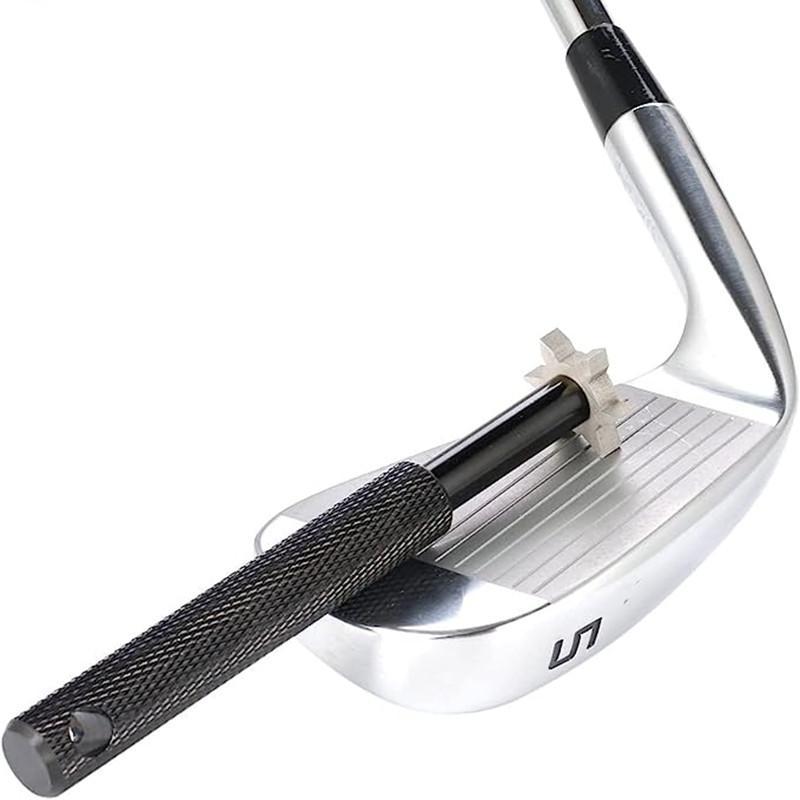 Groove Sharpener, Father's Day Gift, Golf Club Groove Sharpener with 6 Corner Cleaning Head, Re-Grooving Tool And Cleaner For All Irons, Pitching Sand Lob Gap And Approach Wedges And Utility Clubs, Christmas Gift