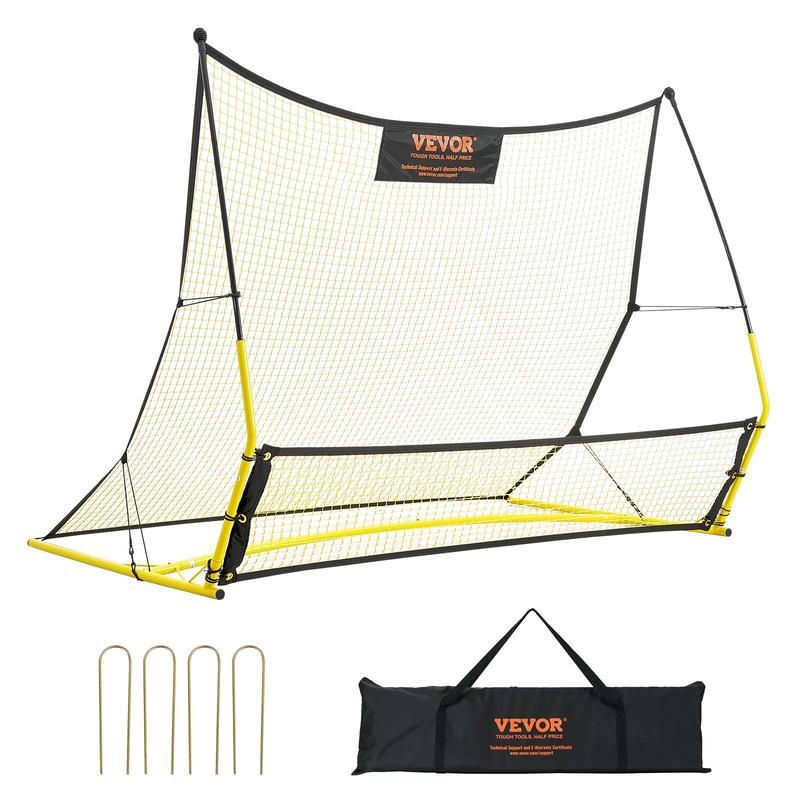 VEVOR Soccer Trainer, 2-IN-1 Portable Soccer Rebounder Net, 71