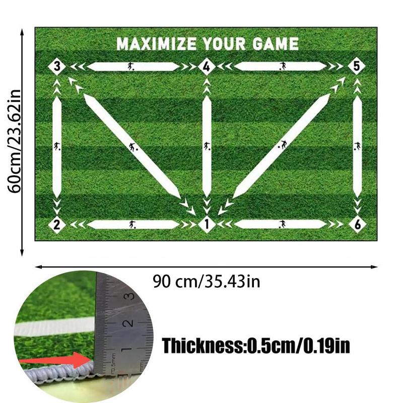 Football Training Mat, Non Slip Foldable Football Training Rug, Indoor Football Equipment for Kids, Durable Football Rug, Christmas, Christmas Gift