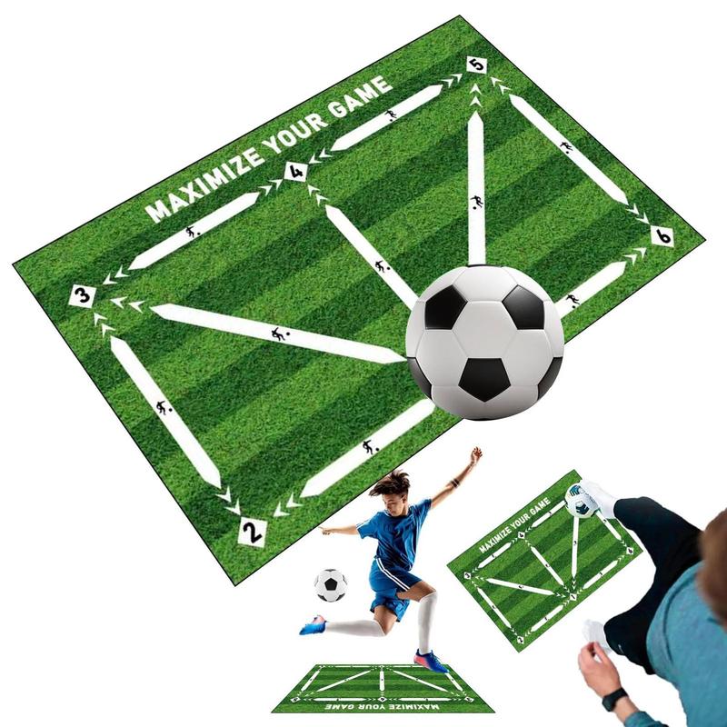 Football Training Mat, 1 Count Durable Non Slip Foldable Dribble Training Mat for Christmas Gift, Indoor Outdoor Football Training Equipment