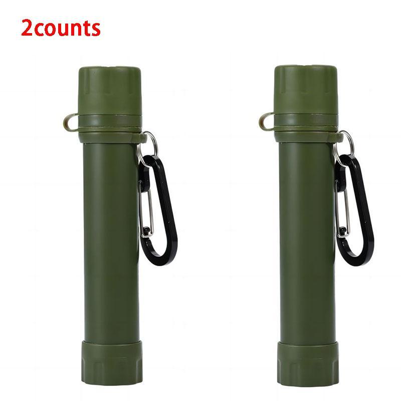 Portable Water Filter, 2 4 Counts Emergency Survival Ultrafiltration Water Straw, Portable Direct Drink Filter for Camping, Hiking