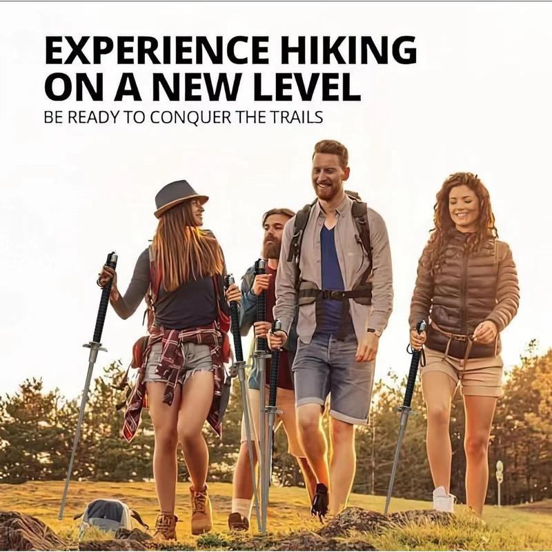 Trekking poles New telescopic trekking poles for hiking, mountaineering and camping - Foldable trekking poles for versatile outdoor adventures Telescopic sticks