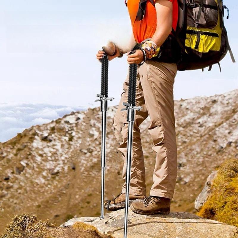 Trekking poles New telescopic trekking poles for hiking, mountaineering and camping - Foldable trekking poles for versatile outdoor adventures Telescopic sticks