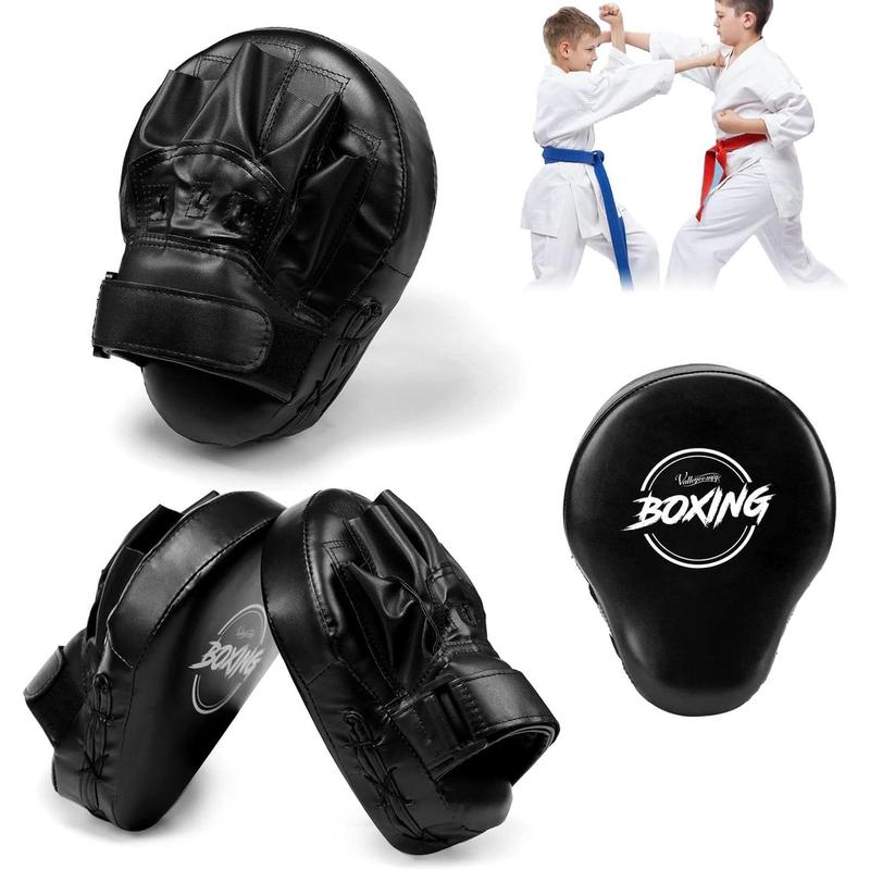 Boxing Curved Focus Punching Mitts- Leatherette Training Hand Pads