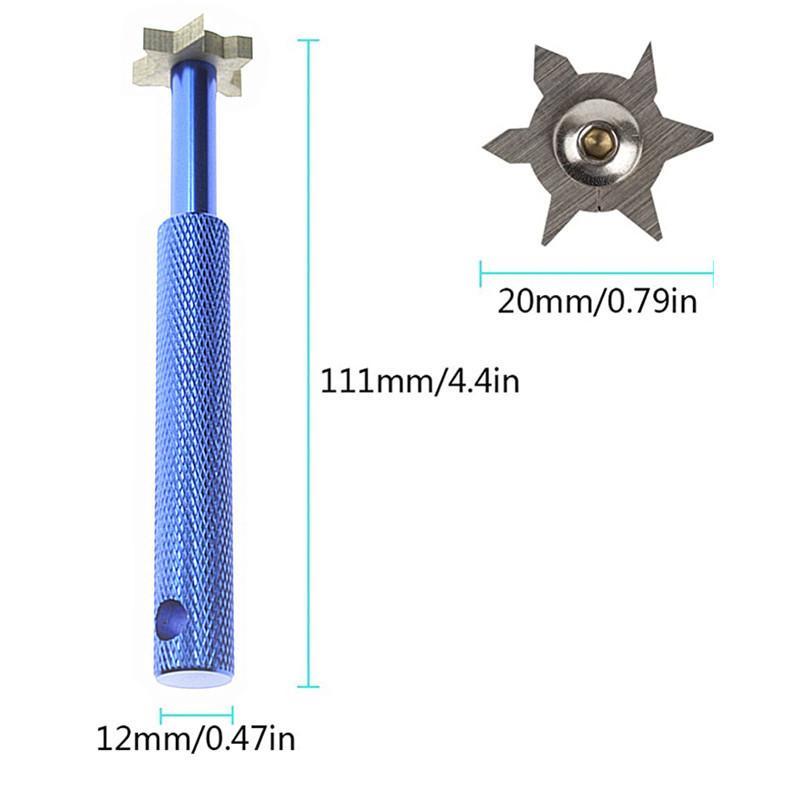 Groove Sharpener, Father's Day Gift, Golf Club Groove Sharpener with 6 Corner Cleaning Head, Re-Grooving Tool And Cleaner For All Irons, Pitching Sand Lob Gap And Approach Wedges And Utility Clubs, Christmas Gift