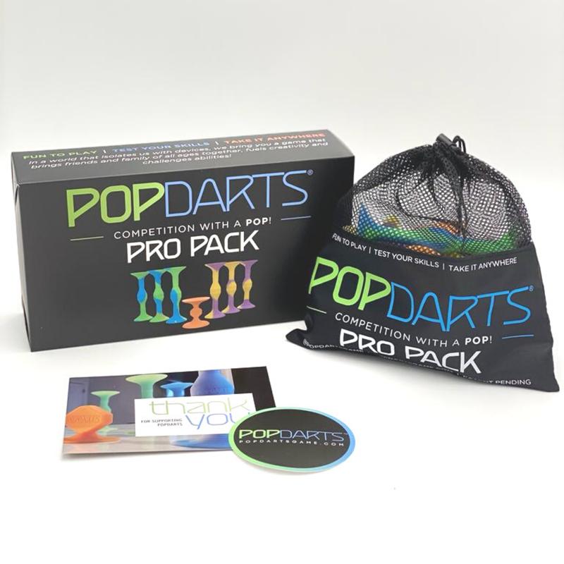 Popdarts Pro Pack (Bleen & Yurple) - Compact Dart Game for Indoor and Outdoor Play