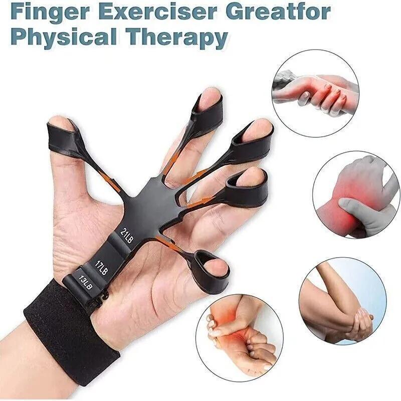 The Gripster Power - Strength Trainer, Forearm Exerciser, Vein Popper, Finger Strengthener, Hand Grip Strengthener; Gift for Him, Hand Gripper handgrip trainer Adjustable Hand weight training hand grip hand strengthener Adjustable Hand exerciser Resistanc