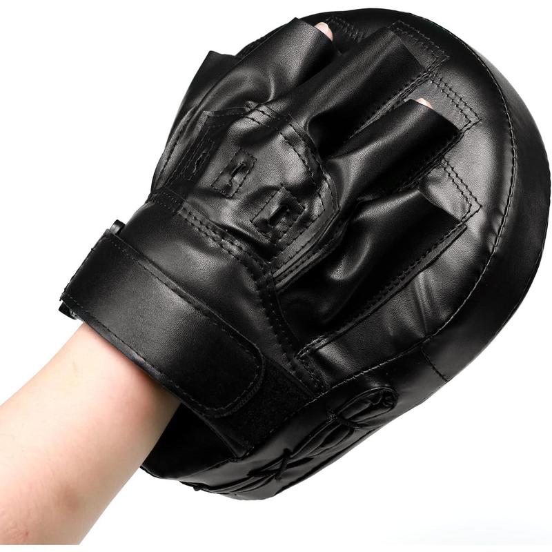 Boxing Curved Focus Punching Mitts- Leatherette Training Hand Pads