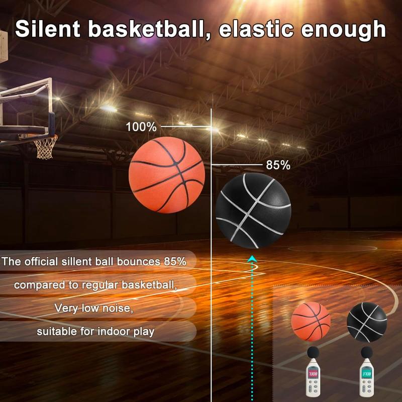 Silent Indoor Training Basketball, High Elasticity No Noise High Density Foam Ball, Quiet Practice Basketball Training, Soundless Basketball for Various Activities