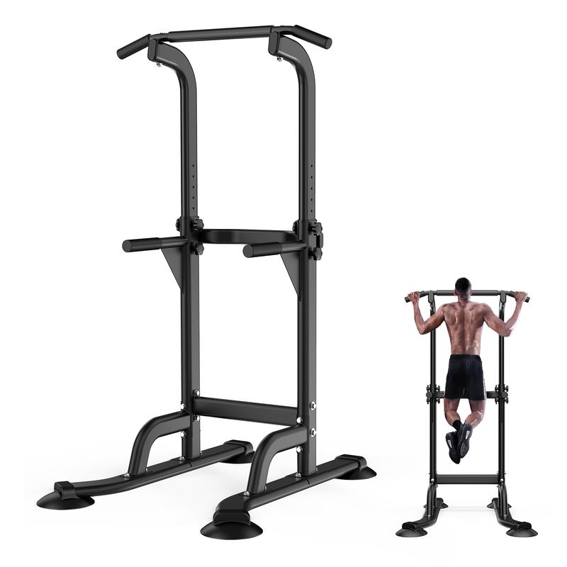 [Black Friday]Power Tower Dip Station Pull Up Bar Gym Pull Up Bar Station Workout Equipment,Height Adjustable Multi-Function Dip Stand for Home Gym Strength Training Fitness Equipment，Men's Exercise Equipment