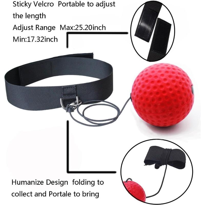 Boxing Ball Boxing Reflex Ball Training Hand Eye Coordination with Headband, Portable Boxing Punch Ball to Improve Reaction and Speed for Training and Fitness