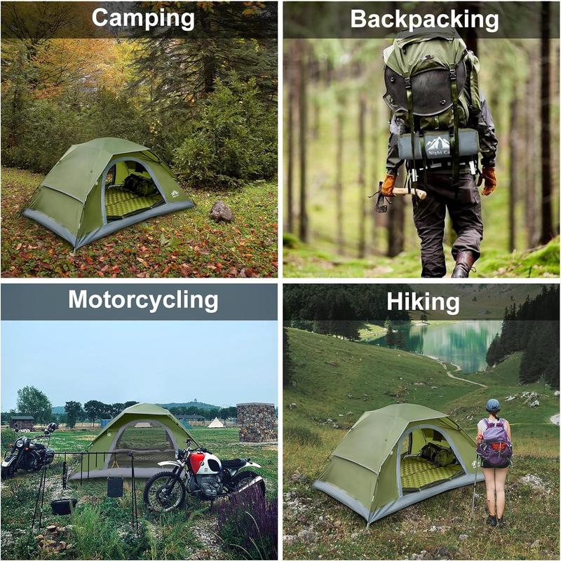 Night Cat Upgraded Backpacking Tents 1 2 Persons Easy Clip Setup Camping Tent Adults Scouts Heavy Rainproof Compact Lightweight