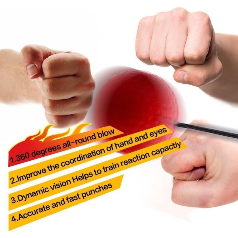 Boxing Ball Boxing Reflex Ball Training Hand Eye Coordination with Headband, Portable Boxing Punch Ball to Improve Reaction and Speed for Training and Fitness