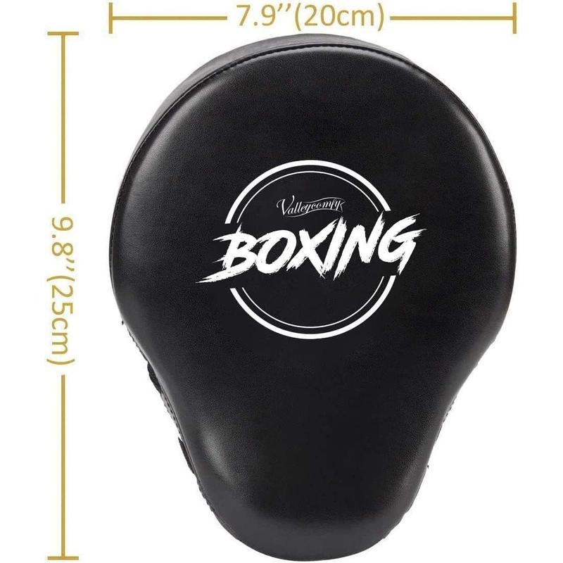 Vall Boxing Curved Focus Punching Mitts- Leatherette Training Hand Pads