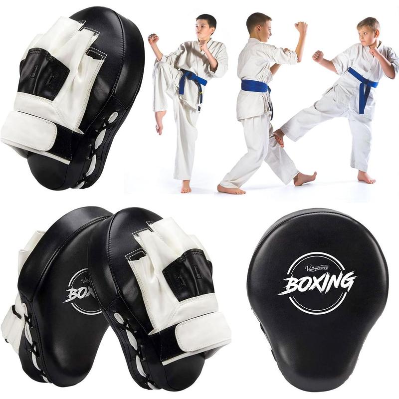 Boxing Curved Focus Punching Mitts- Leatherette Training Hand Pads