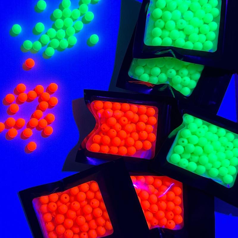 Fishing Beads (black light glow)