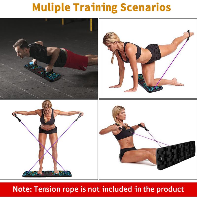 Push Up Board, Multi-functional Folding Push Up Training Board, Home & Gym Workout Equipment, Universal Chest And Abdominal Muscle Training Equipment Portable Foldable