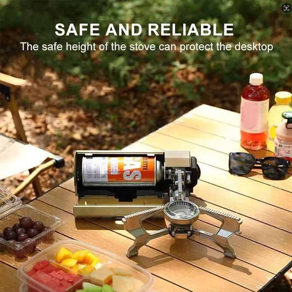 Portable Cassette Stove with Foldable Design - Ideal for Outdoor Camping, Picnic, and Backpacking Hiking backpacking stove cocina degas folding stove outdoor cooking