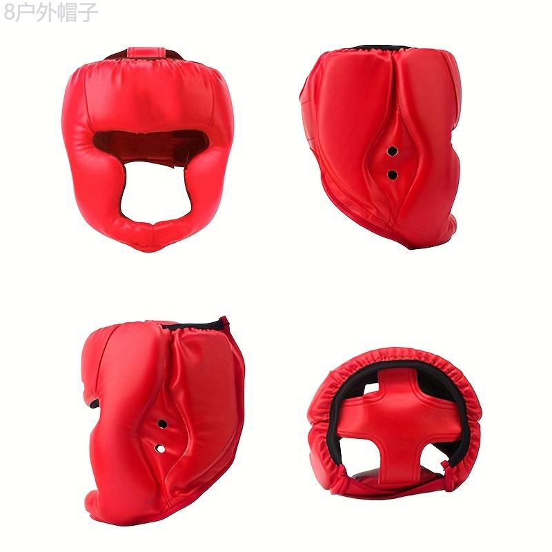 High-Quality Boxing Helmet - Premium Taekwondo Head Gear for Muay Thai, Sanda Training, and Martial Arts - Adjustable Chin Strap, Padded Interior, and Ventilation System for Comfort and Protection