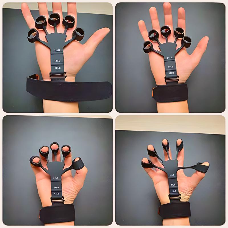 The Gripster Power - Strength Trainer, Forearm Exerciser, Vein Popper, Finger Strengthener, Hand Grip Strengthener handgrips grippers handgrip trainer flexx grips Adjustable Hand weight training hand grip hand strengthener High-Intensity Sweat exerciser R