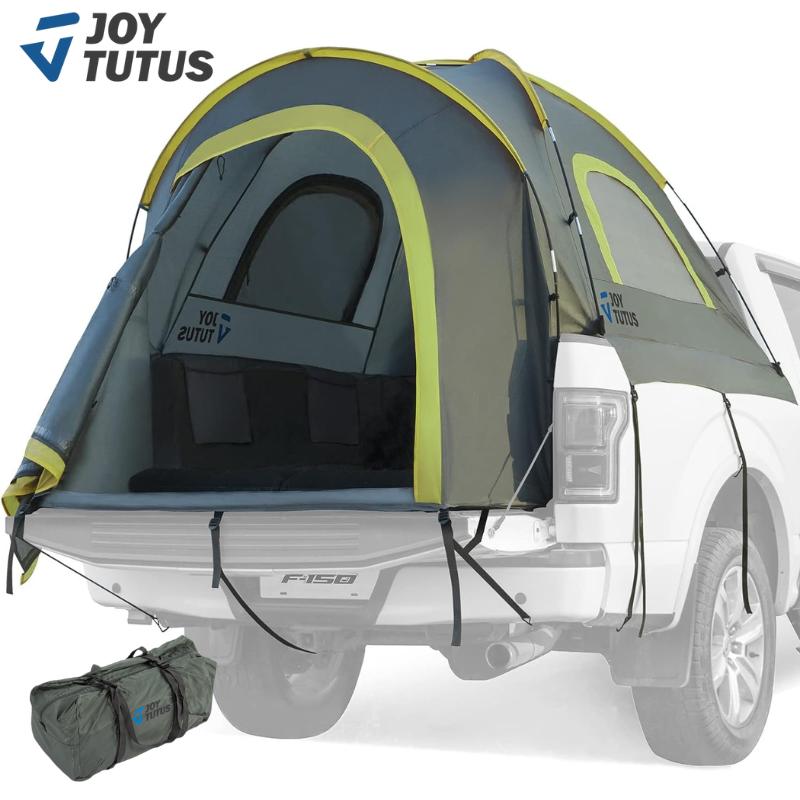 JOYTUTUS Pickup Truck Tent, Fits 5.5'-8.0' Beds, Waterproof PU2000mm Double Layer for 2 Person, Portable Truck Bed Tent, - Ideal for Camping Preferred