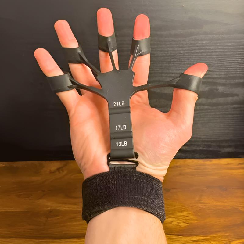 The Gripster Power - Strength Trainer, Forearm Exerciser, Vein Popper, Finger Strengthener, Hand Grip Strengthener handgrips grippers handgrip trainer flexx grips Adjustable Hand weight training hand grip hand strengthener High-Intensity Sweat exerciser R