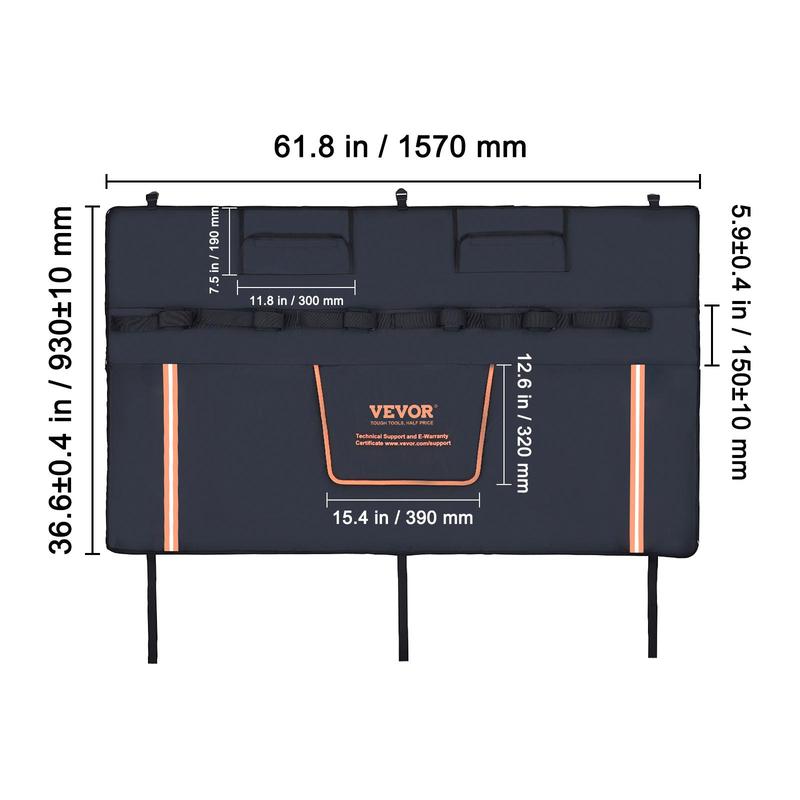 VEVOR Tailgate Bike Pad, 62