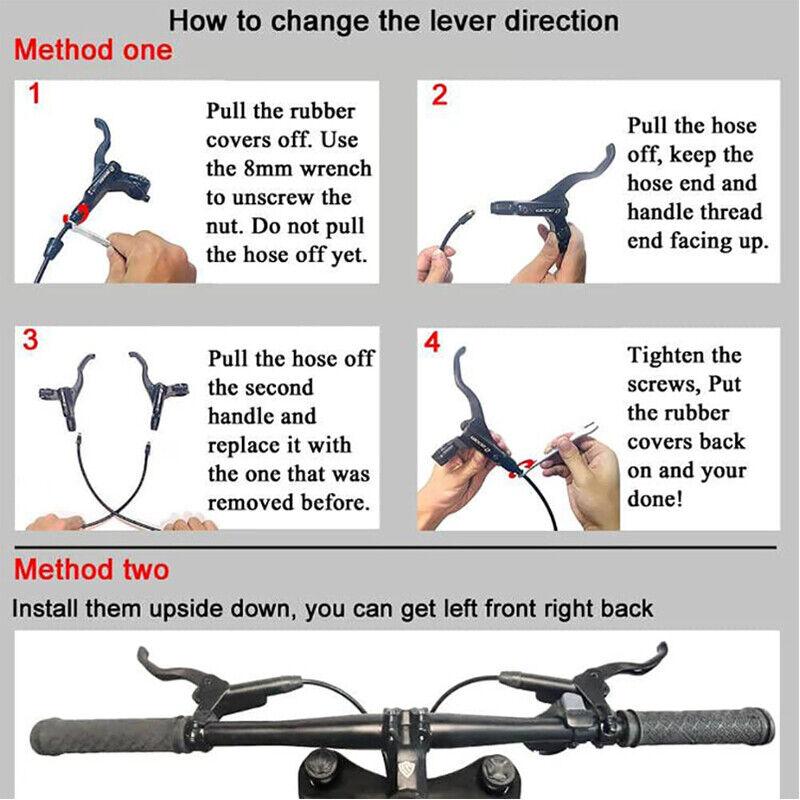 ZOOM MTB Hydraulic Disc Brake Left Front&Right Rear 160mm 6061-T6 Aluminum Alloy Caliper Lever IS PM Bike Oil Pressure electric  bikes