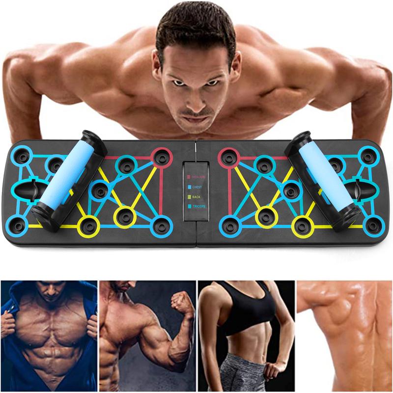 Push Up Board, Multi-functional Folding Push Up Training Board, Home & Gym Workout Equipment, Universal Chest And Abdominal Muscle Training Equipment Portable Foldable