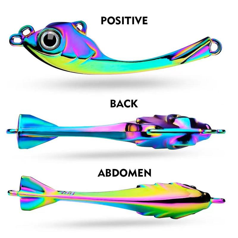 Colorful Fishing Lure, 1 Count Carbon Steel Spinner Bait With Hook, Professional Fishing Accessories For Fishing Enthusiasts, Flyfishing, Solocamping, picnicaesthetic