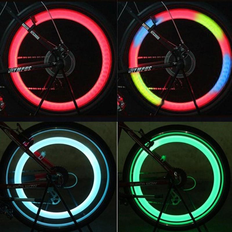 Bicycle S-shaped LED Light, Outdoor Cycling Warning Light, Bicycle Spoke Light, Bicycle Accessories for Mountain Bike, Road Bike, City Bike