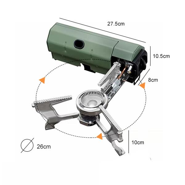 Portable Cassette Stove with Foldable Design - Ideal for Outdoor Camping, Picnic, and Backpacking Hiking backpacking stove cocina degas folding stove outdoor cooking