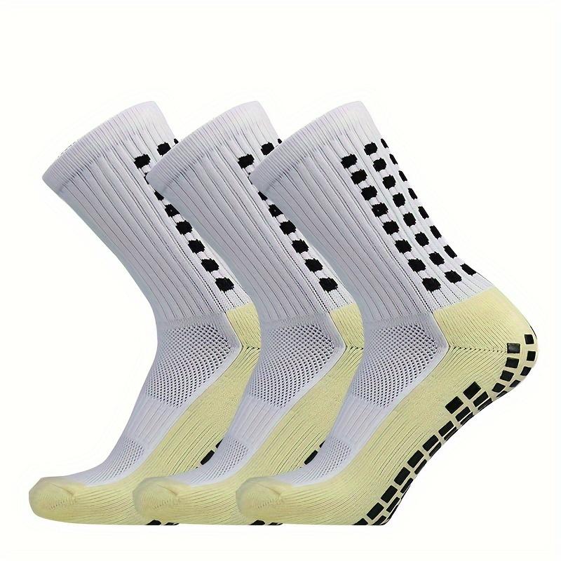 3 4 6 10 Pair Men's Soccer Socks with Anti Slip Non Slip Grip Pads for Football Basketball Sports Grip Socks