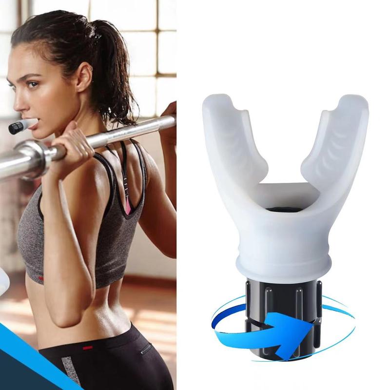 Breathing Exercise Tool for Lungs, Portable Adjustable Resistance Lung Exerciser, Lung Capacity Abdominal Breathing Trainer, Fitness Trainer Accessories for Gym Workout Use, Gym Essentials