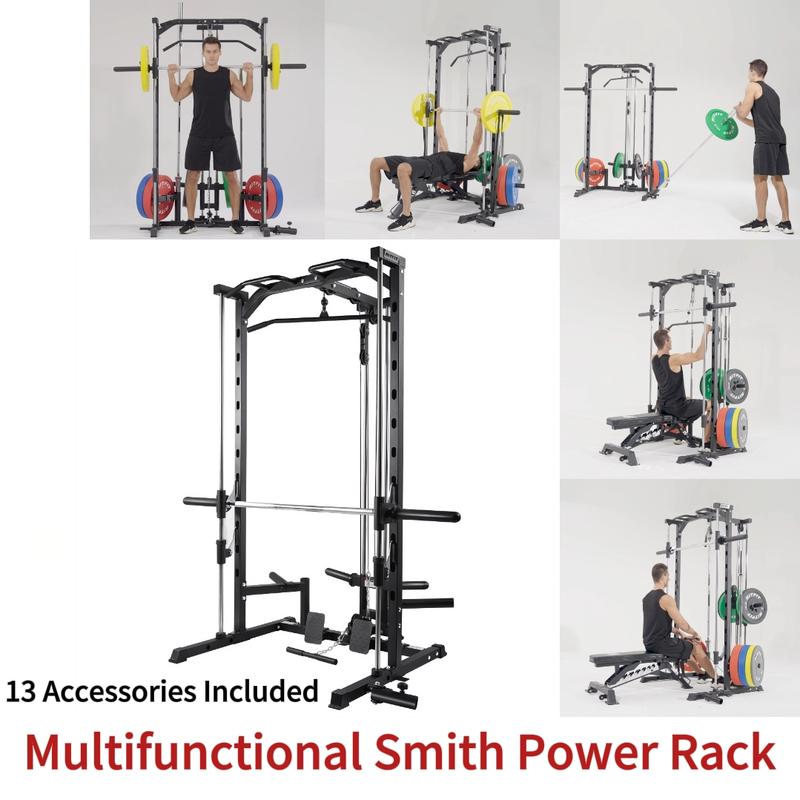 RitFit PSR05 Multifunctional Smith Machine with 13 Accessories Included smith  machine squat machine power rack