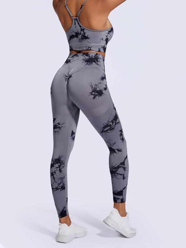 2024 Women's  High Waist Sports Leggings, Women's Tie Dye Tummy Control Sports Leggings,Casual Comfy Breathable Seamless Skinny Pants, Gym Leggings, High Waist   Leggings, Yoga Pants for Gym Workout Running Fitness#891